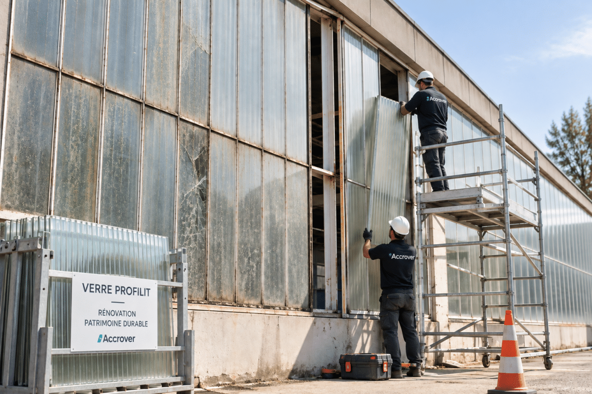 Rénovation de façade Reglit : comment réhabiliter un vitrage existant ?